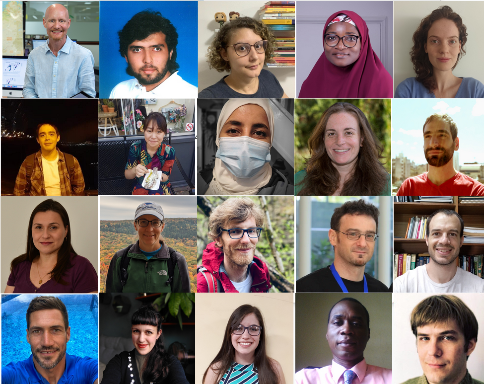 Collage de fotos de los y las participantes.
